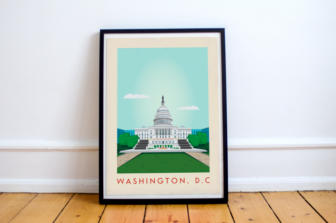 Washington DC Poster Print Wall Art