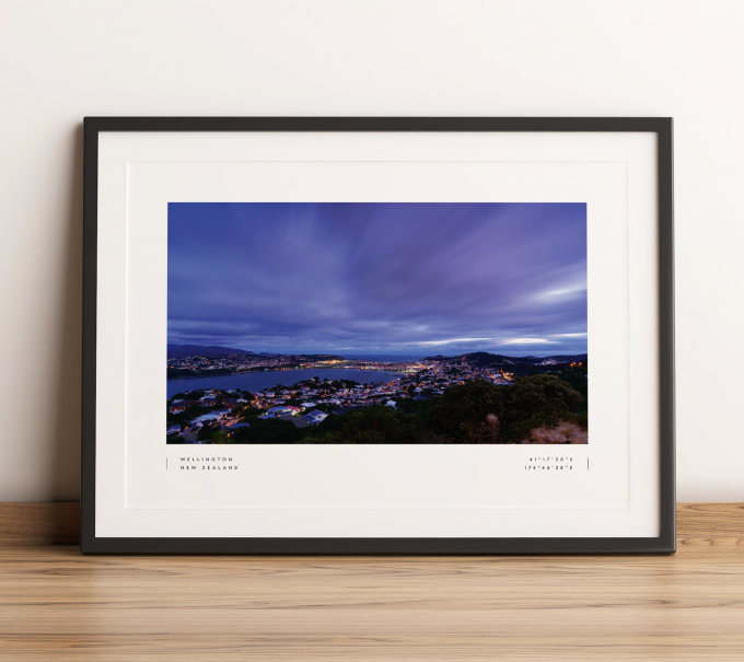 Wellington Coordinates Poster Print Wall Art