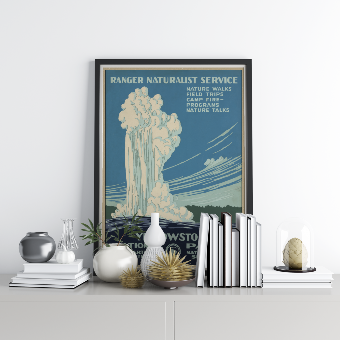 Yellowstone Poster Print Wall Art WPA