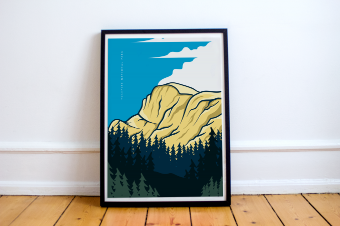 Yosemite Poster Print Wall Art