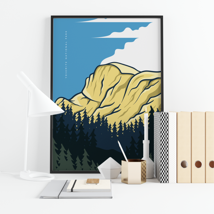 Yosemite Poster Print Wall Art