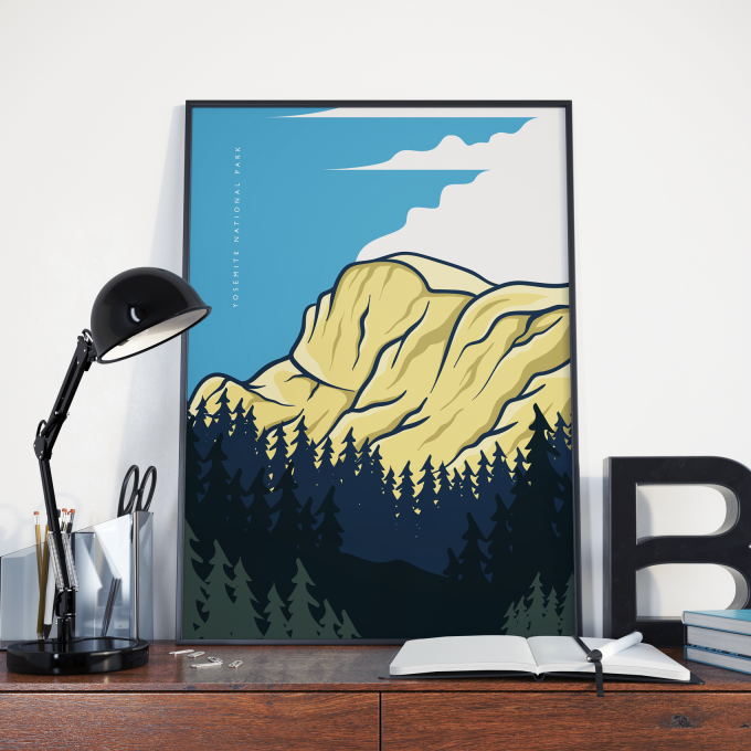 Yosemite National Park Poster Print Wall Art