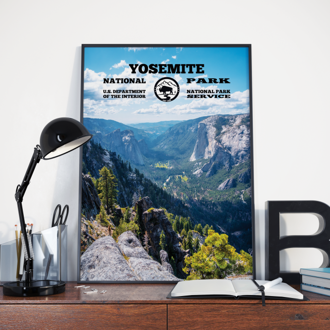 Yosemite National Park WPA Poster Print Wall Art