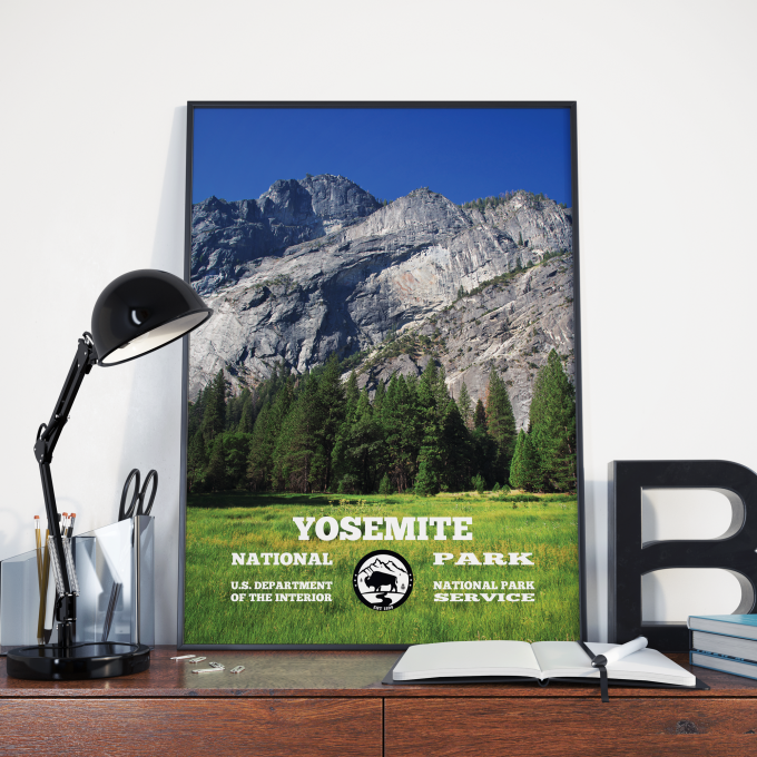 Yosemite National Park WPA Poster Print Wall Art