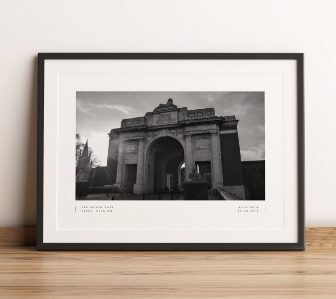 Ypres Coordinates Poster Print Wall Art