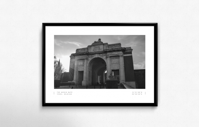 Ypres Coordinates Poster Print Wall Art