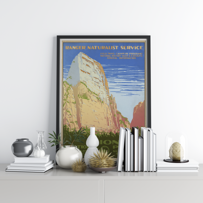 Zion National Park Poster Print Wall Art