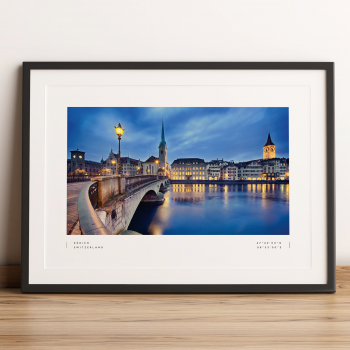 Zurich Coordinates Poster Print Wall Art