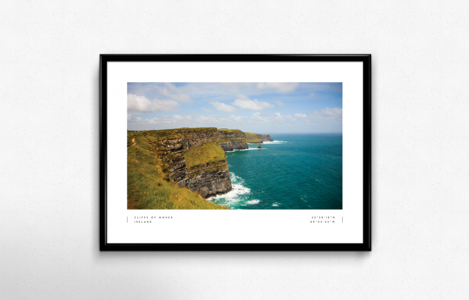 Cliffs of Moher Poster Print Wall Art