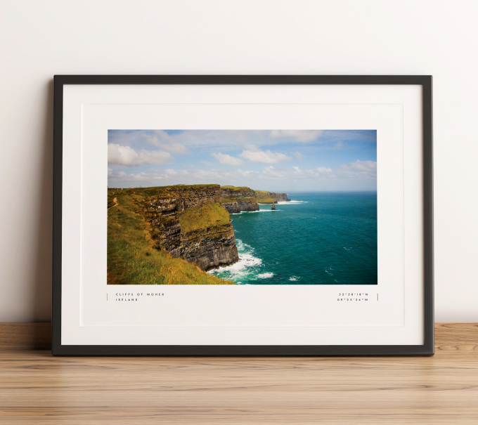 Cliffs of Moher Poster Print Wall Art