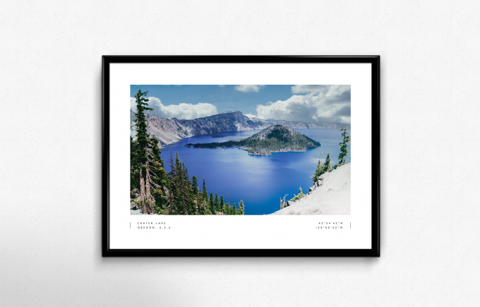 Crater Lake - National Park Poster Print Wall Art