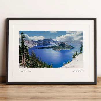 Crater Lake - National Park Poster Print Wall Art