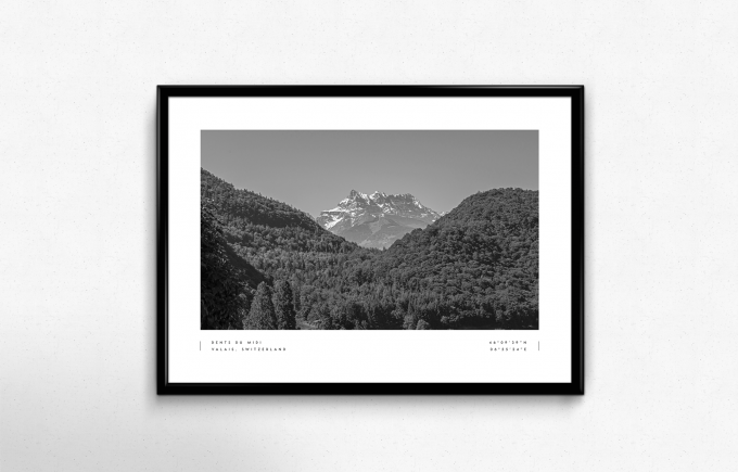 Dents Du Midi Poster Print Wall Art