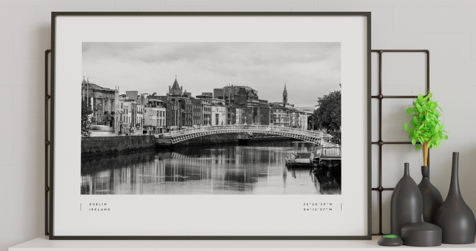 Dublin Poster Print Wall Art