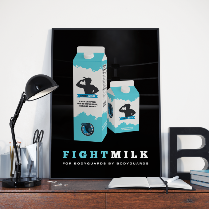 Fight Milk Always Sunny Poster Print Wall Art