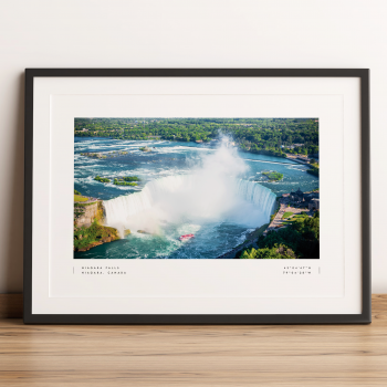Niagara Falls Coordinates Poster Print Wall Art