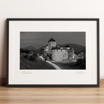 Vaduz Castle Print Poster Wall Art