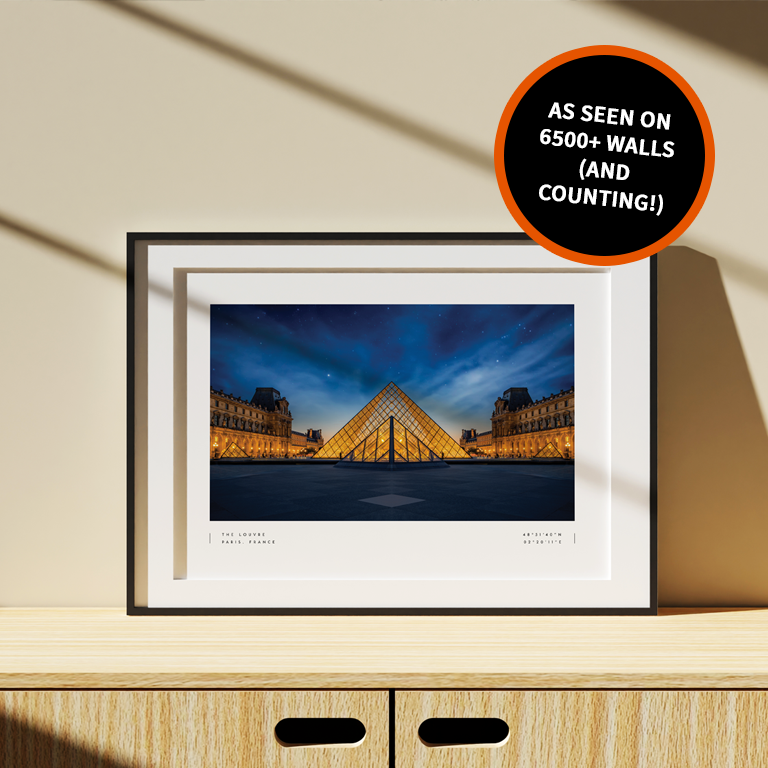 Paris Louvre Poster Print Wall Art