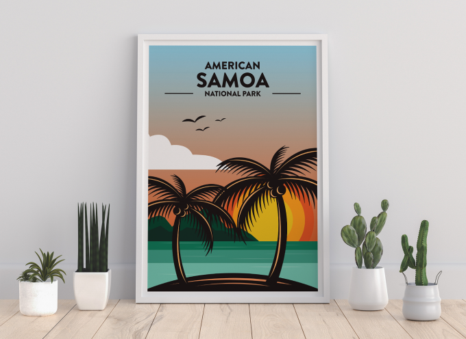 American Samoa Poster Print Wall Art