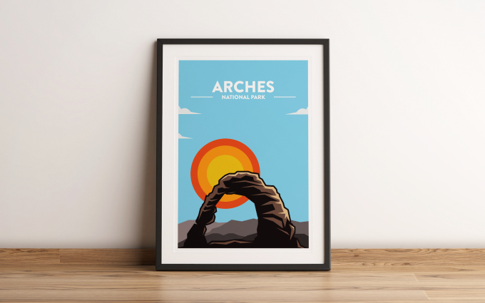 Arches National Park Poster Print Wall Art