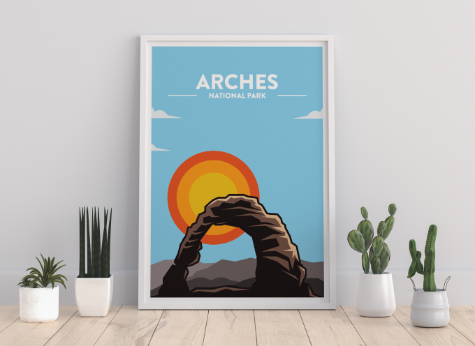 Arches National Park Poster Print Wall Art