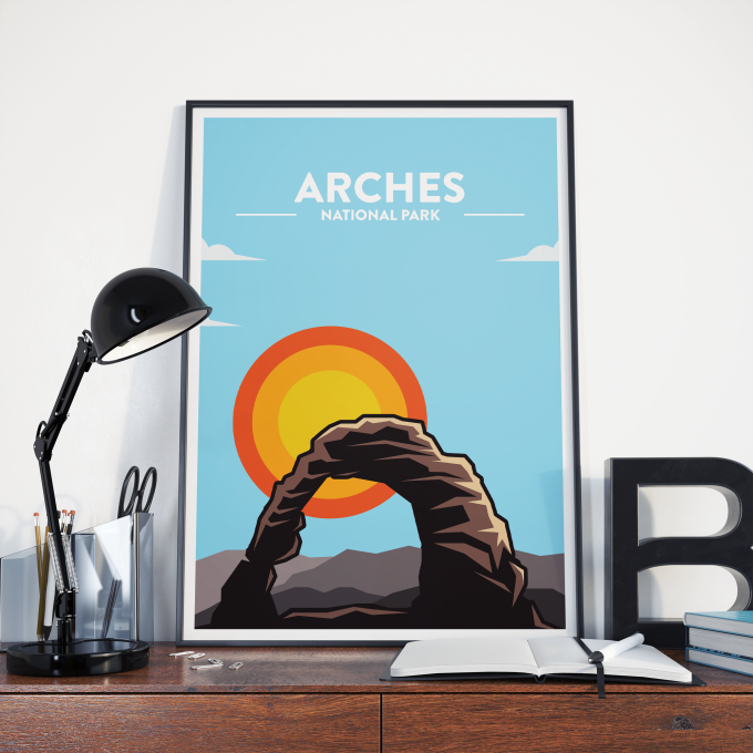 Arches National Park Poster Print Wall Art