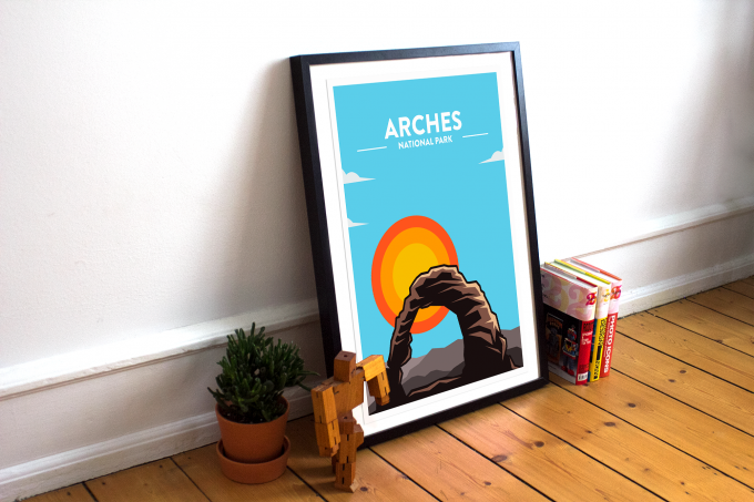 Arches National Park Poster Print Wall Art