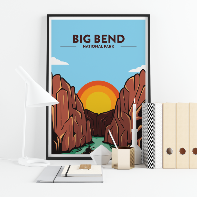Big Bend National Park Poster Print Wall Art