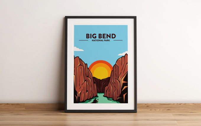 Big Bend National Park Poster Print Wall Art