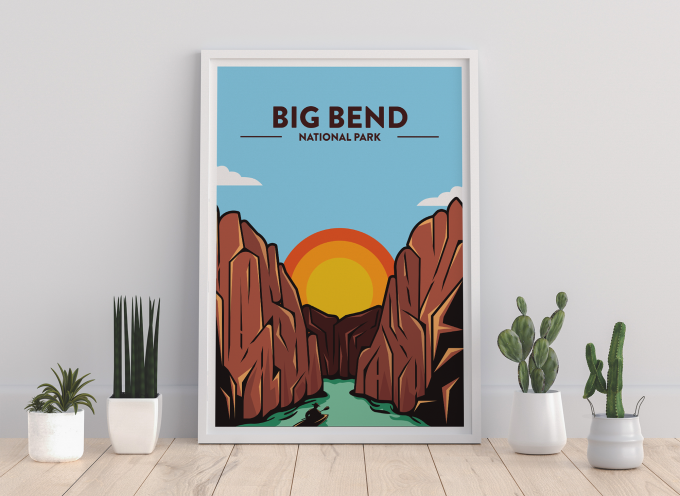 Big Bend National Park Poster Print Wall Art