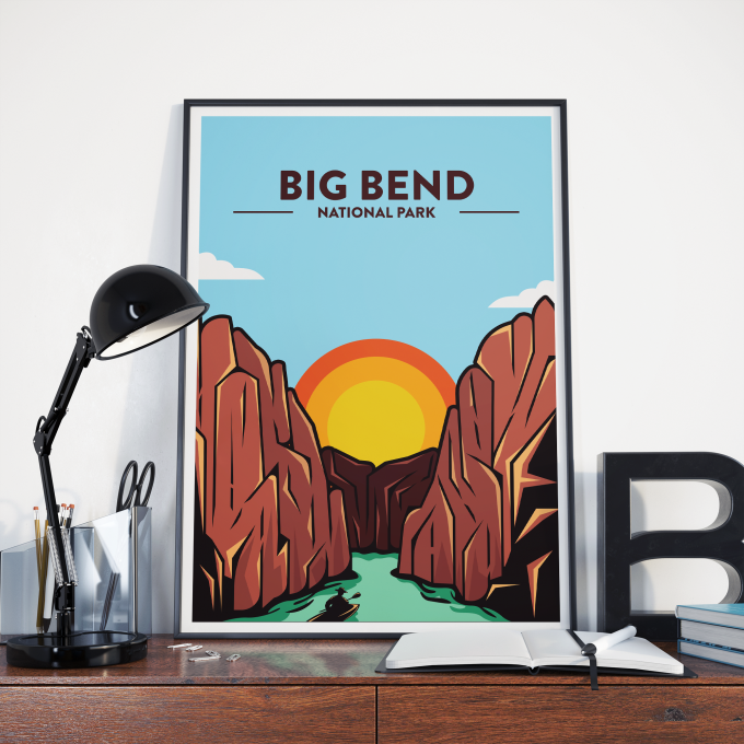 Big Bend National Park Poster Print Wall Art