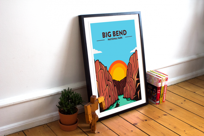 Big Bend National Park Poster Print Wall Art