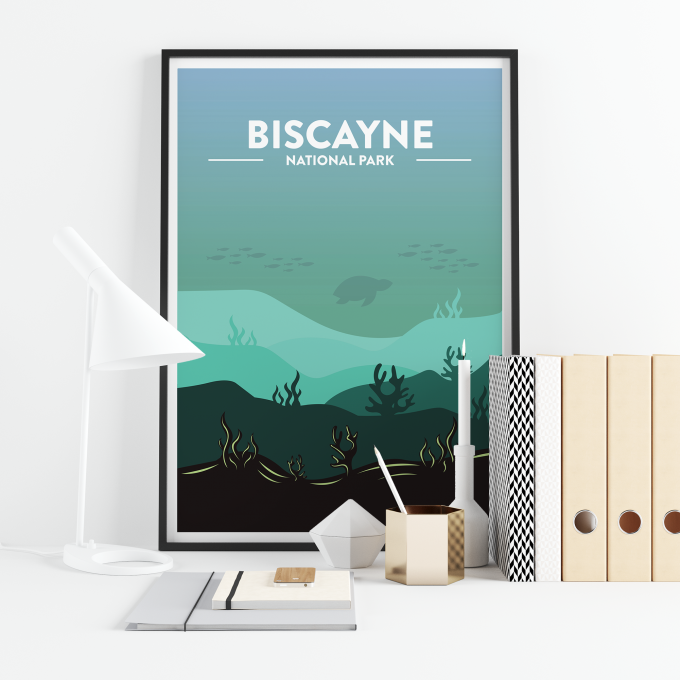 Biscayne National Park Poster Print Wall Art