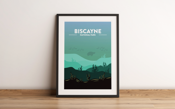 Biscayne National Park Poster Print Wall Art