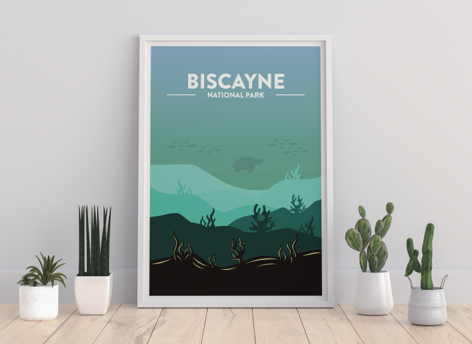 Biscayne National Park Poster Print Wall Art