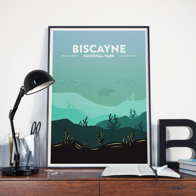 Biscayne National Park Poster Print Wall Art