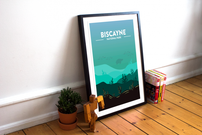 Biscayne National Park Poster Print Wall Art