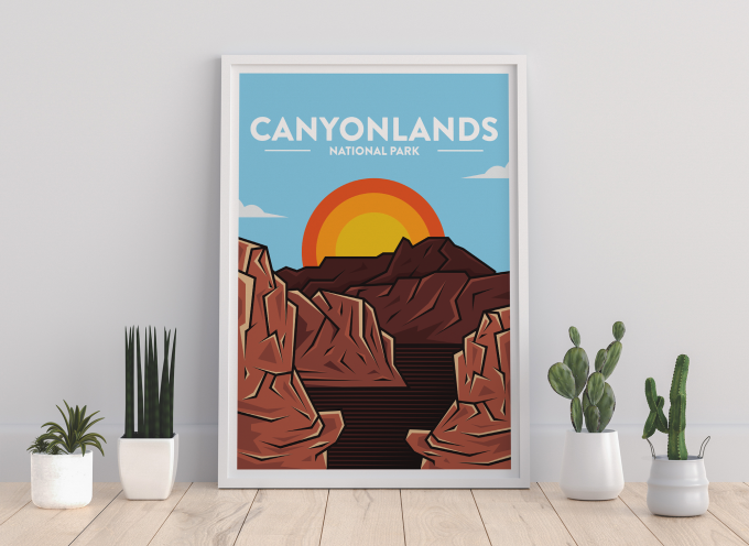 Canyonlands - National Park Print Poster Wall Art