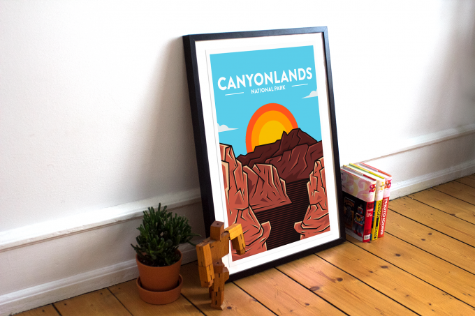 Canyonlands - National Park Print Poster Wall Art