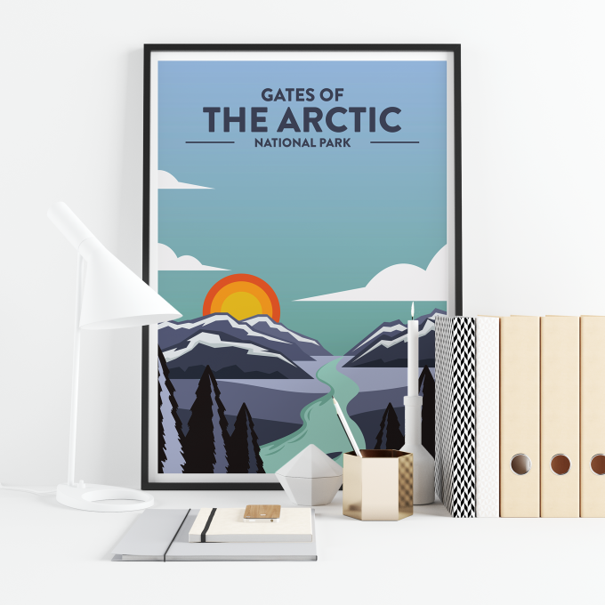 Gates of the Arctic - National Park Print Poster Wall Art