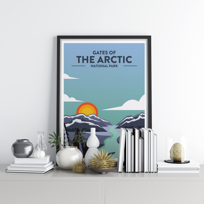 Gates of the Arctic - National Park Print Poster Wall Art