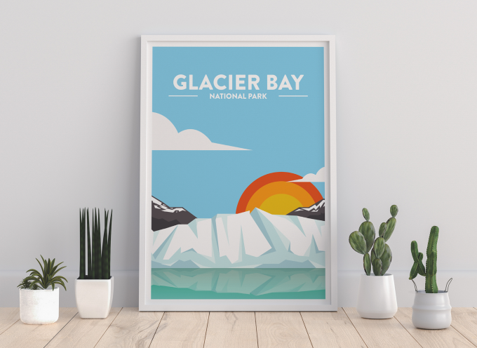 Glacier Bay - National Park Print Poster Wall Art