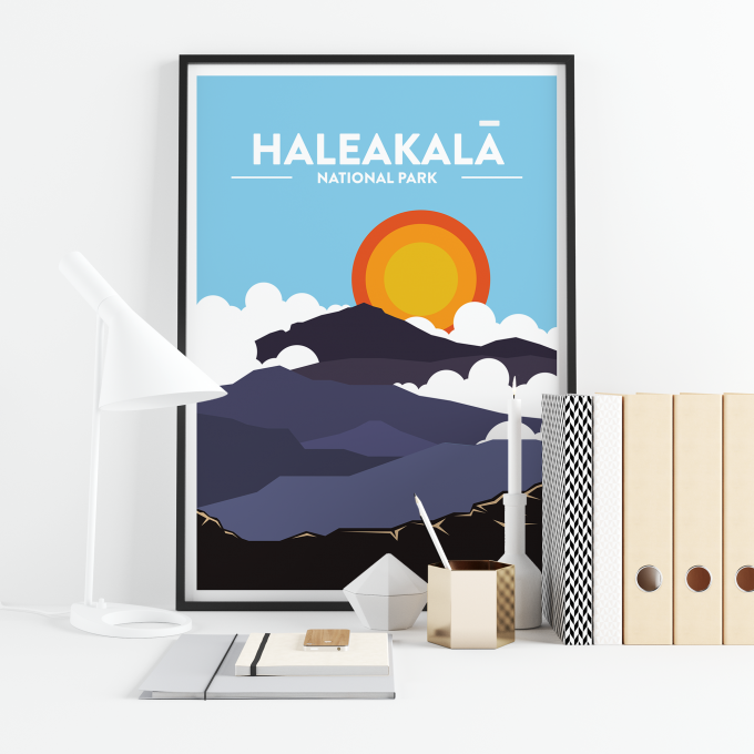 Haleakala - National Park Print Poster Wall Art