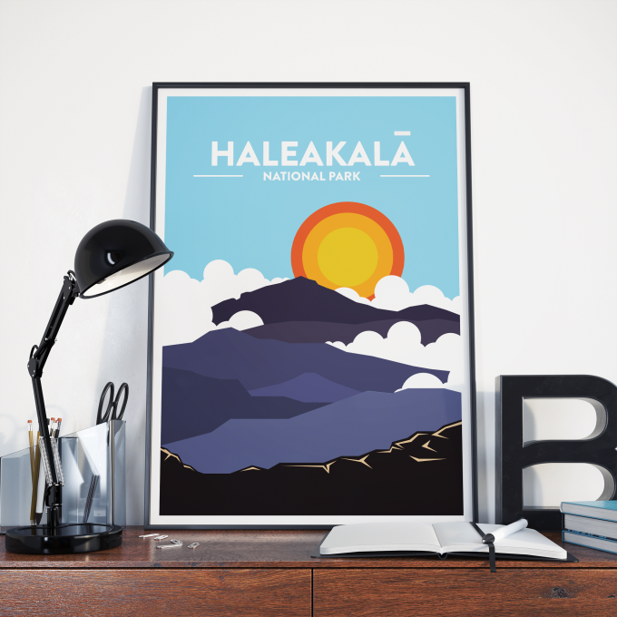 Haleakala - National Park Print Poster Wall Art