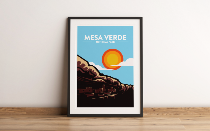 Mesa Verde - National Park Print Poster Wall Art