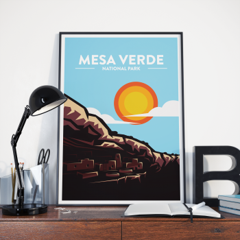 Mesa Verde - National Park Print Poster Wall Art