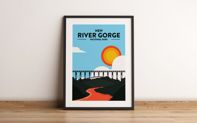 New River Gorge - National Park Print Poster Wall Art