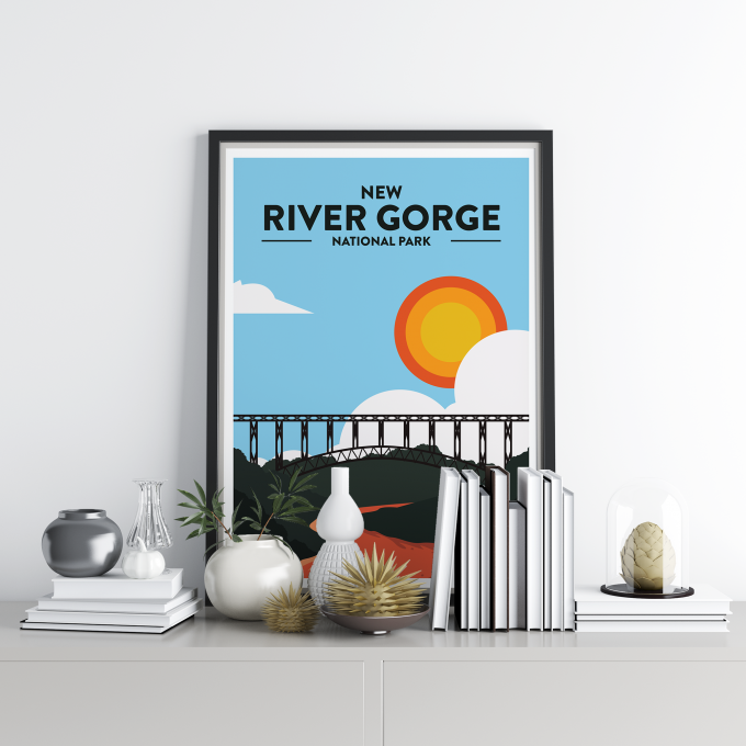 New River Gorge - National Park Print Poster Wall Art