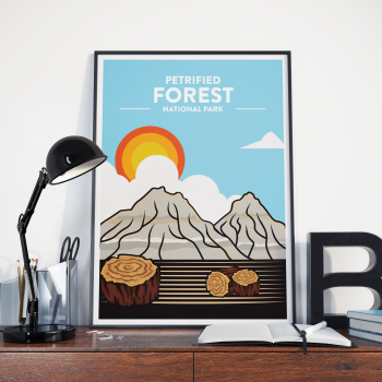 Petrified Forest - National Park Print Poster Wall Art