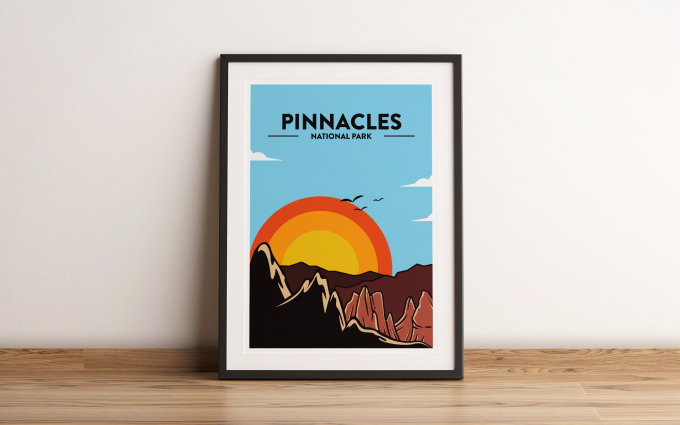 Pinnacles - National Park Print Poster Wall Art